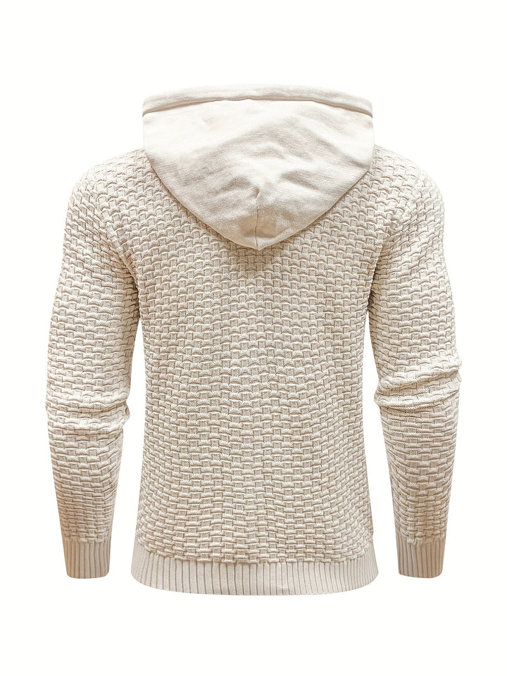 Levoire | Sweat À Capuche Tricoté Chaud Au Style Rétro