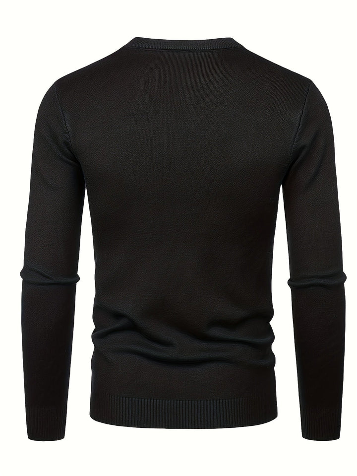 Levoire | Pulli Tricot Relaxant Pour Hommes Avec Encolure Ronde
