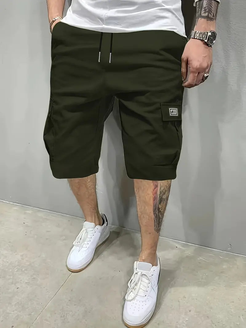 Levoire | Pantalons Cargo Courts Avec Cordon Et Poches Vert