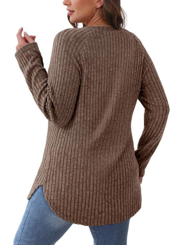 Levoire | Col rond T-shirt à manches raglan