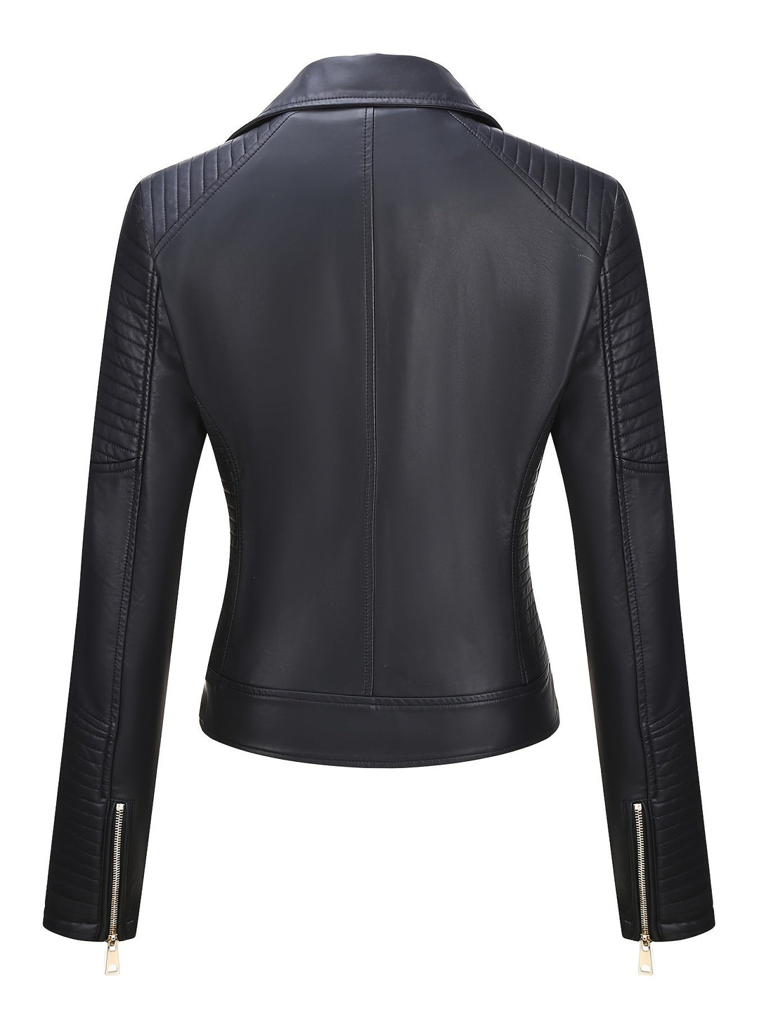 Levoire | Élégante Veste De Moto En Cuir Synthétique Avec Col Zippé