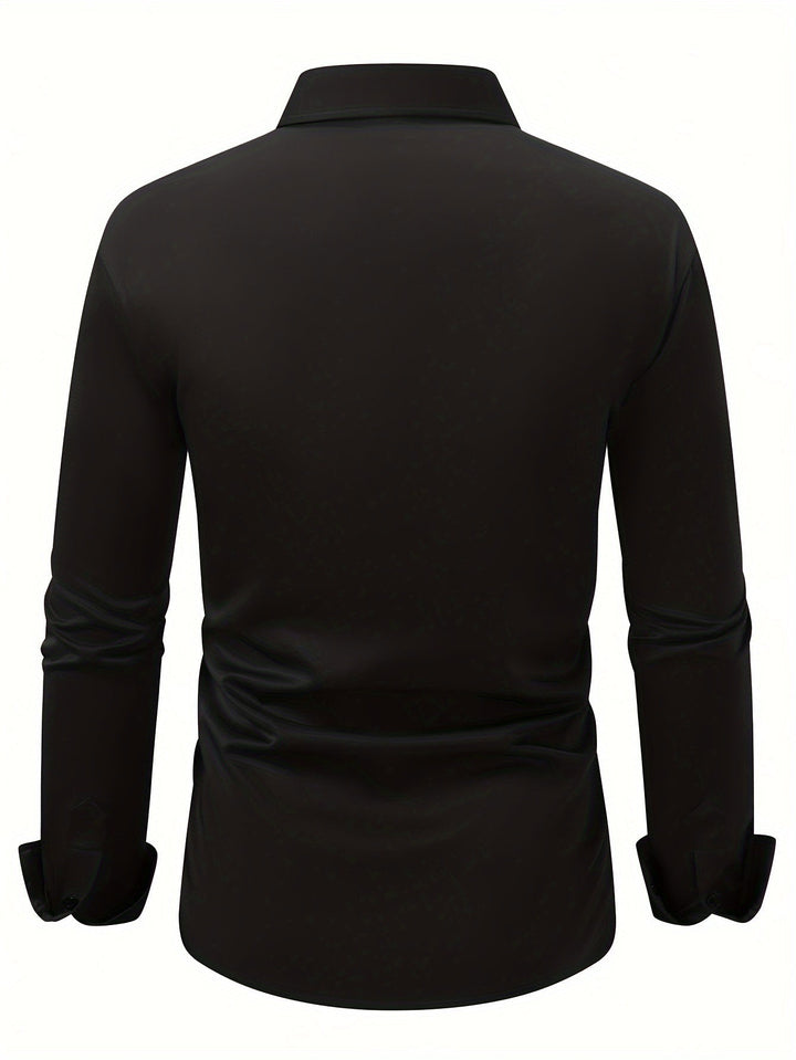 Levoire | Classique Unicolore Chemise À Manches Longues