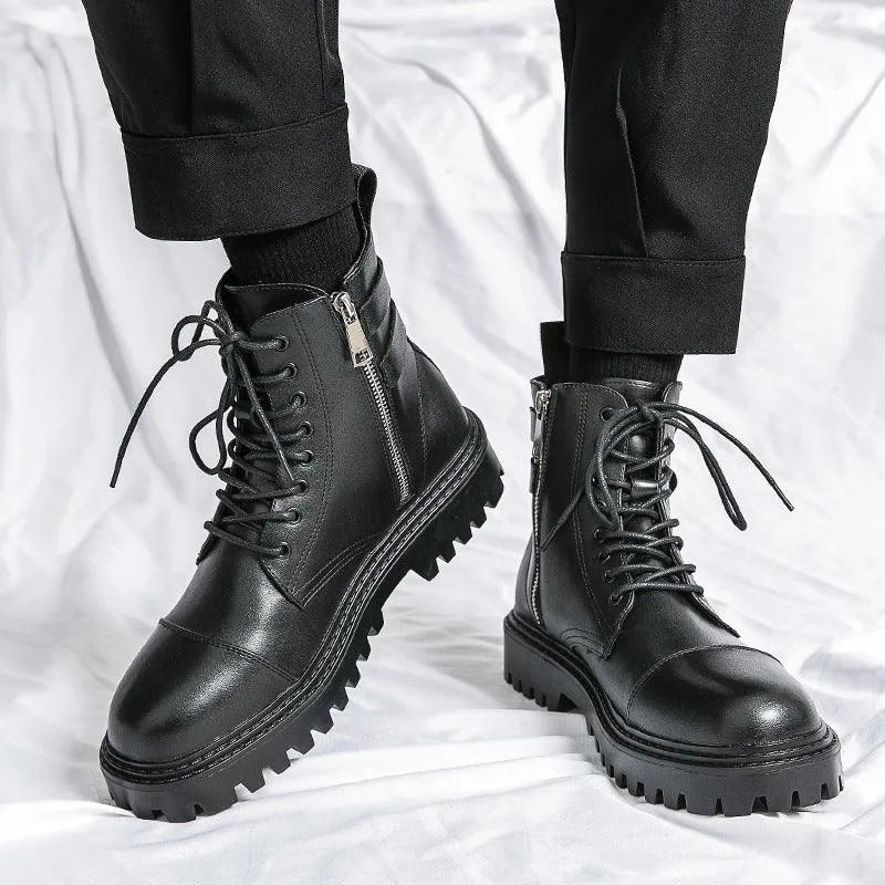 Levoire | Nouvelles bottes pour hommes à bout rond Noir