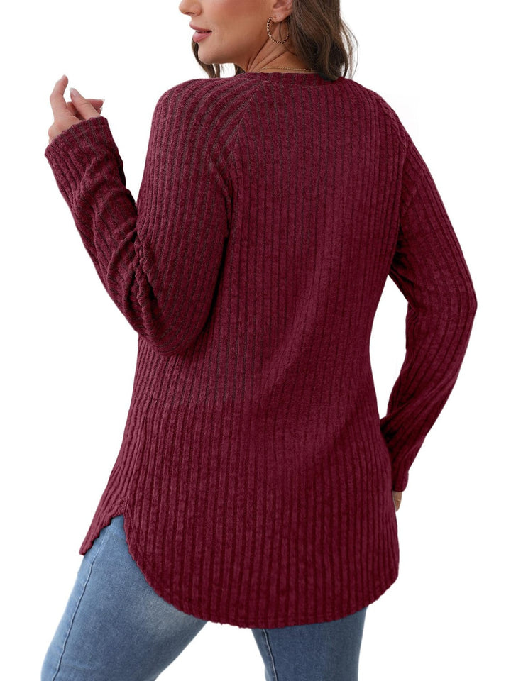 Levoire | Col rond T-shirt à manches raglan