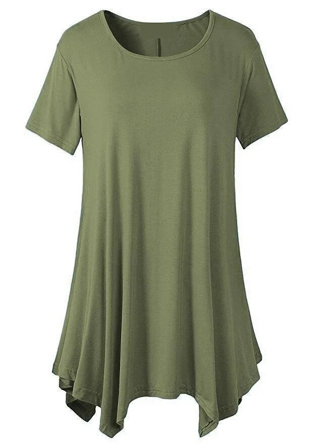 Levoire | T-Shirt D'Été À Coupe Décontractée Avec Manches Courtes Vert