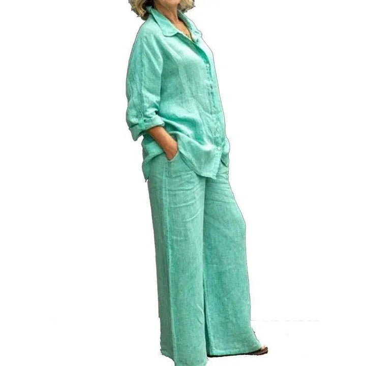 Levoire | Robe femme avec pantalons et chemise décontractée