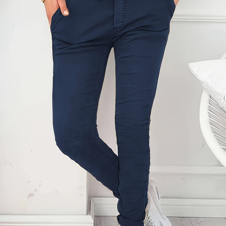 Levoire | Pantalon Uni De Couleur Avec Cordon