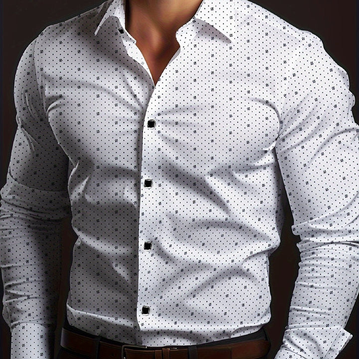 Levoire | Chemise Ajustée À Motif Géométrique