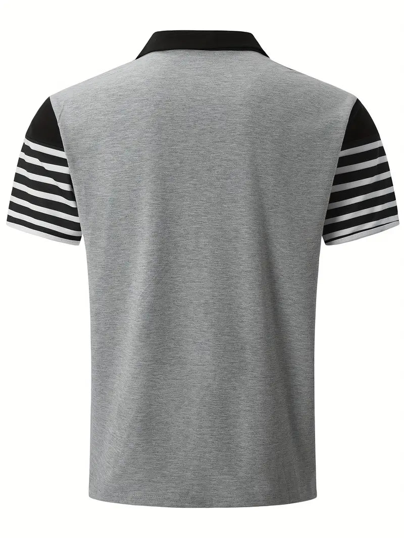 Levoire | Chemise Décontractée Rayée Manches Courtes