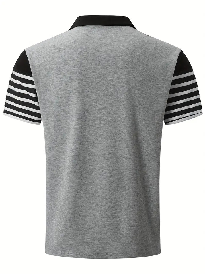 Levoire | Chemise Décontractée Rayée Manches Courtes