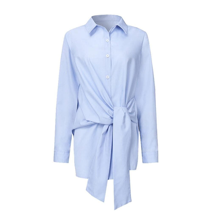 Levoire | Manches Longues Blouse Plissée À Boutons Sur Le Devant