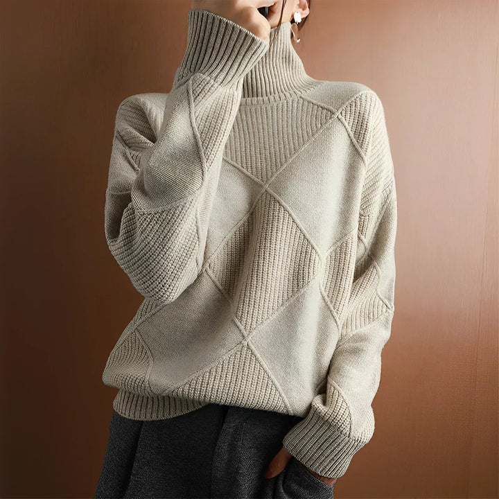 Levoire | Lotus Col Haut Zipfel Tricot Gris