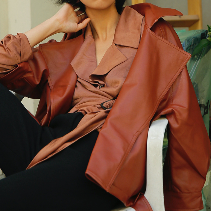 Levoire | Veste En Cuir Synthétique Élégante
