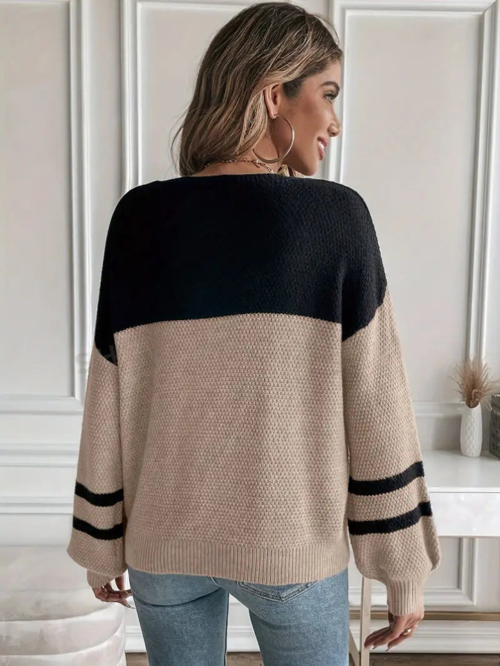 Levoire | Trendiknittine Pull À Manches Lanternes Élégant Et Confortable