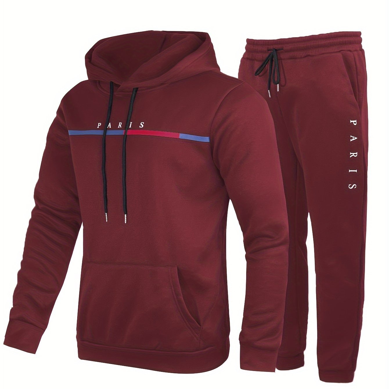 Levoire | 2 Pièces Costume Homme Paris Imprimé Bordeaux