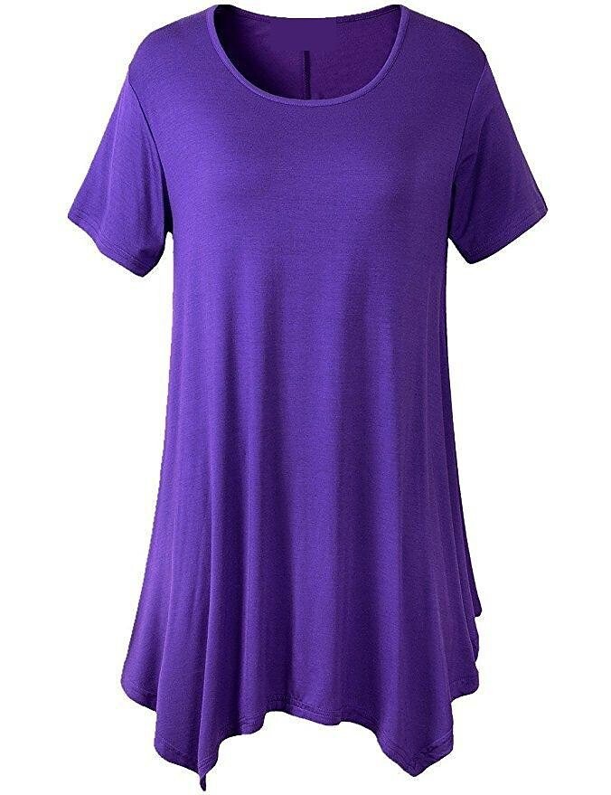 Levoire | T-Shirt D'Été À Coupe Décontractée Avec Manches Courtes Lilas