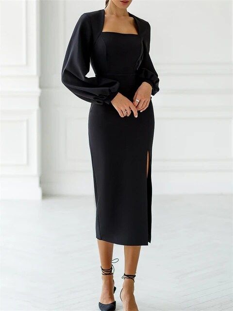 Levoire | Robe crayon élégante et drapée