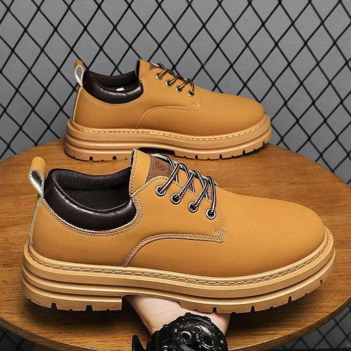 Levoire | Chaussures en cuir pour hommes avec plateforme – Style durable et confort garanti