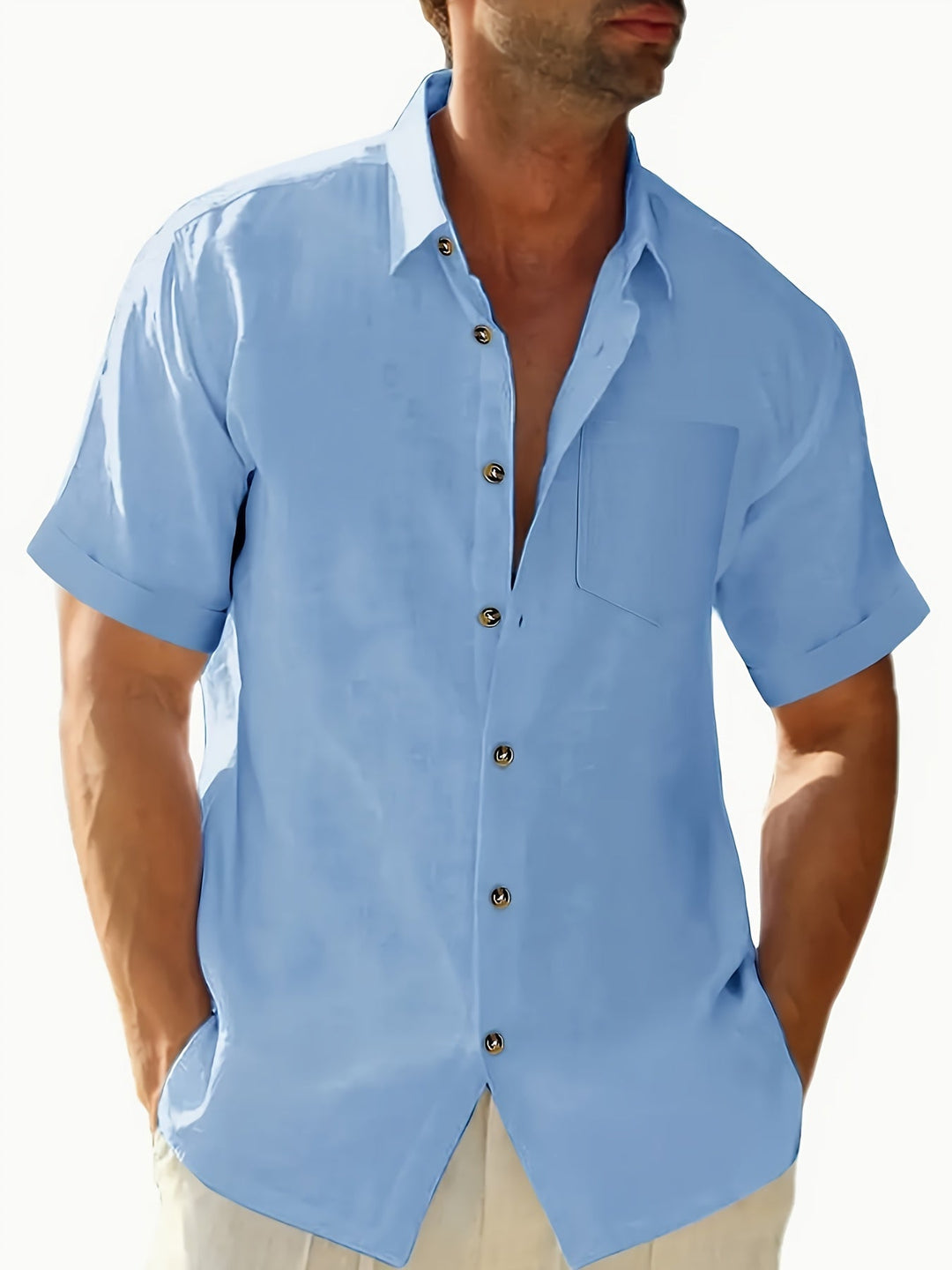 Levoire | Rento Shirt À Manches Courtes Ciel bleu