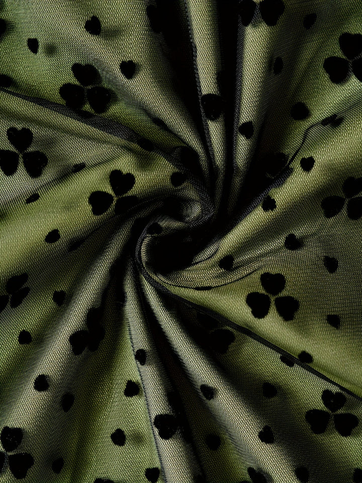 Levoire | Robe Corset Fleurie pour Femme - Vert