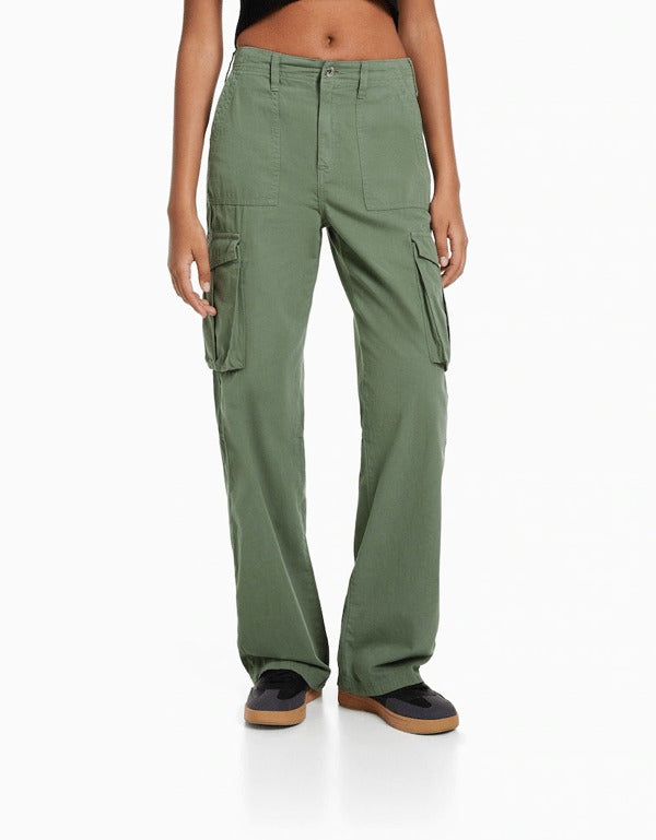 Levoire | Pantalon Cargo Rétro Pour Femmes Avec Poches