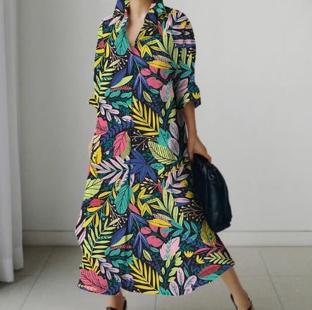 Levoire | Robes D'Été En Version Élégante Avec Élégance Vert foncé