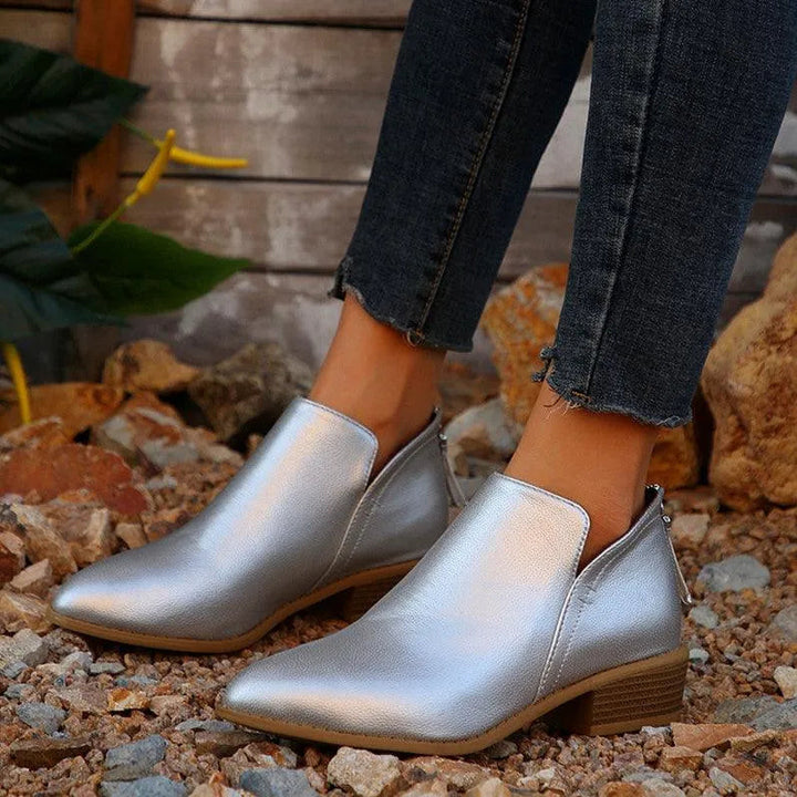 Levoire | Bottines à talon épais et fermeture éclair