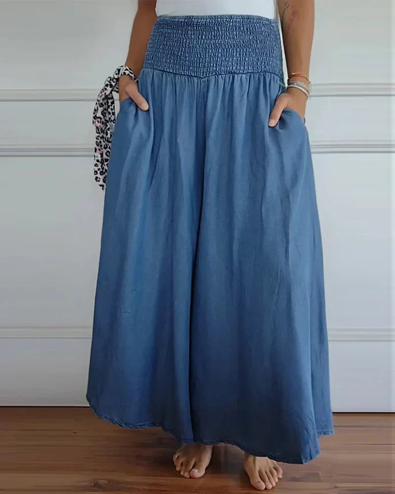 Levoire | Pantalon Ample Et Confortable Bleue