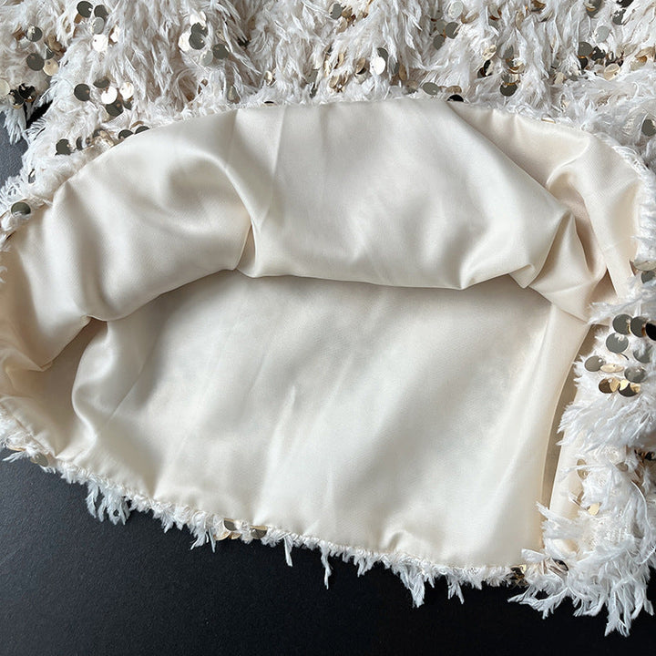 Levoire | T-Shirt Glamour Avec Plumes Et Paillettes