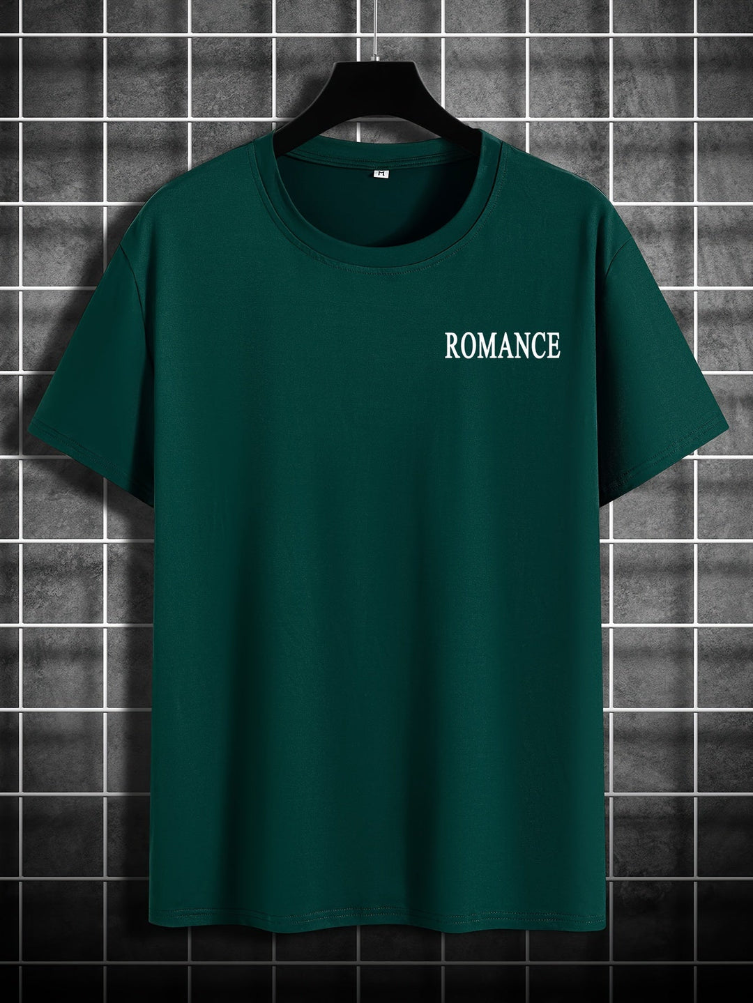 Levoire | T-Shirt En Coton Pour Hommes Avec Motif Alphabétique Et Col Rond
