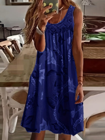 Levoire | Robe Maxi À Imprimé Floral Avec Encolure Ronde Merensininen