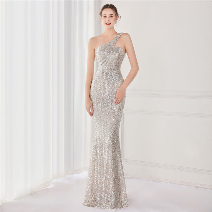 Levoire | Robe de soirée décontractée et élégante Argent