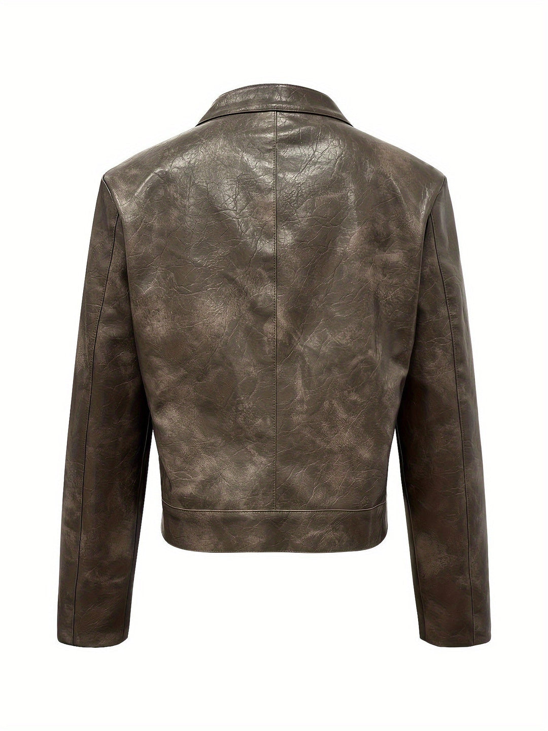 Levoire | Veste Bomber En Cuir Pu Zippée Pour Hommes