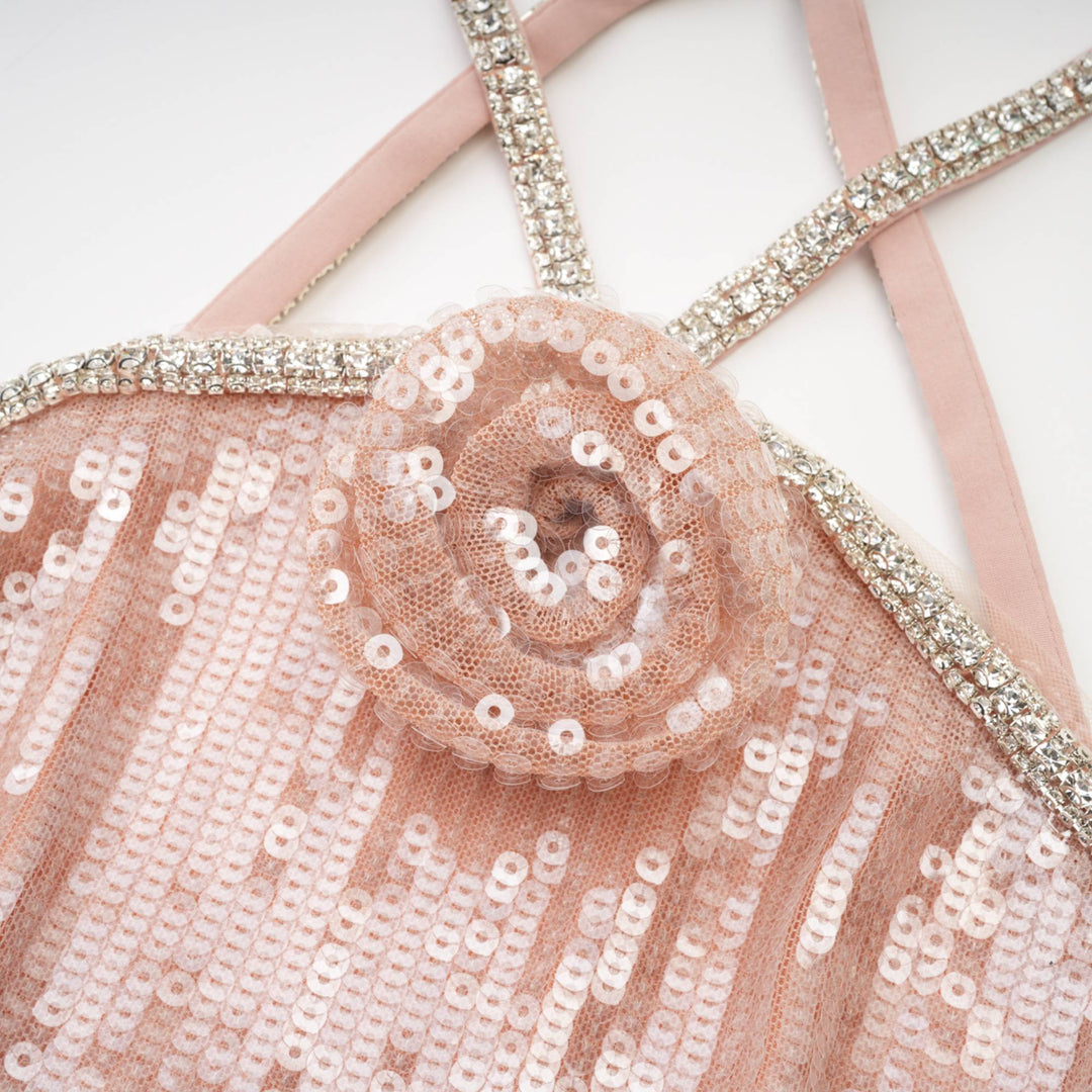 Levoire | Éadaoin Paliet Fleurs Mini Robe