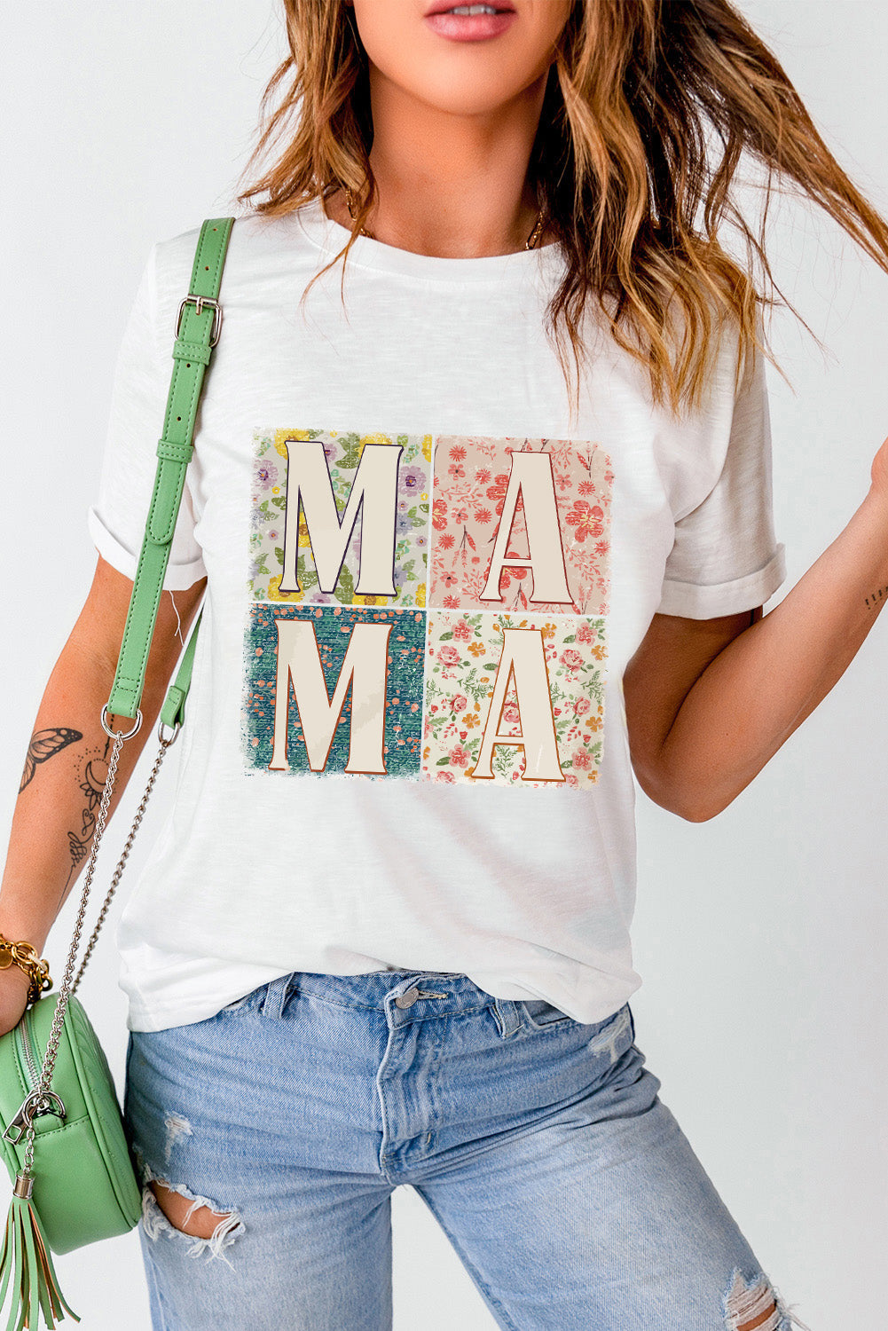 Levoire | MAMA Col rond T-shirt à manches courtes