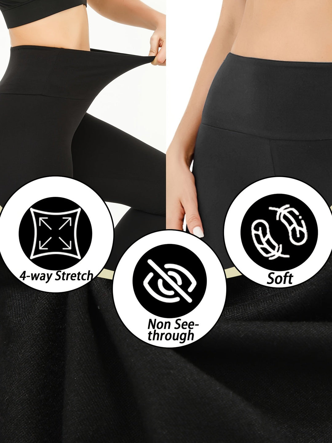 Levoire | 5 Pièces Leggings Taille Haute