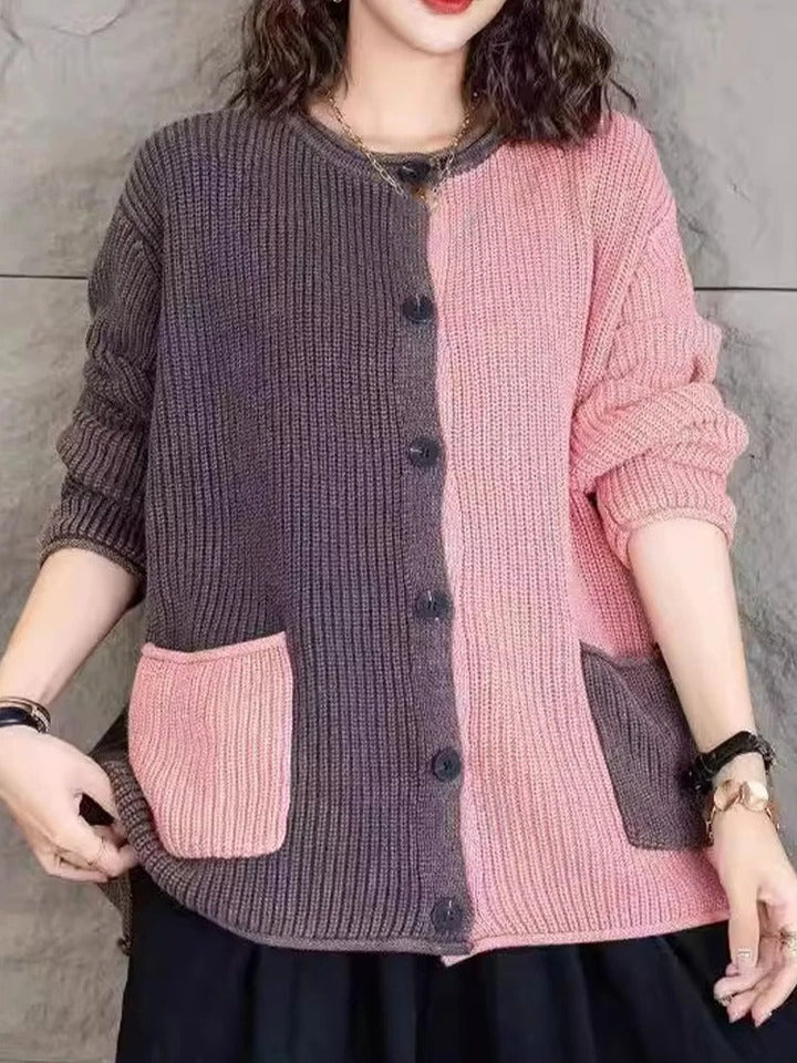 Levoire | Veste En Tricot Oversize Avec Dégradé Rosa Une taille