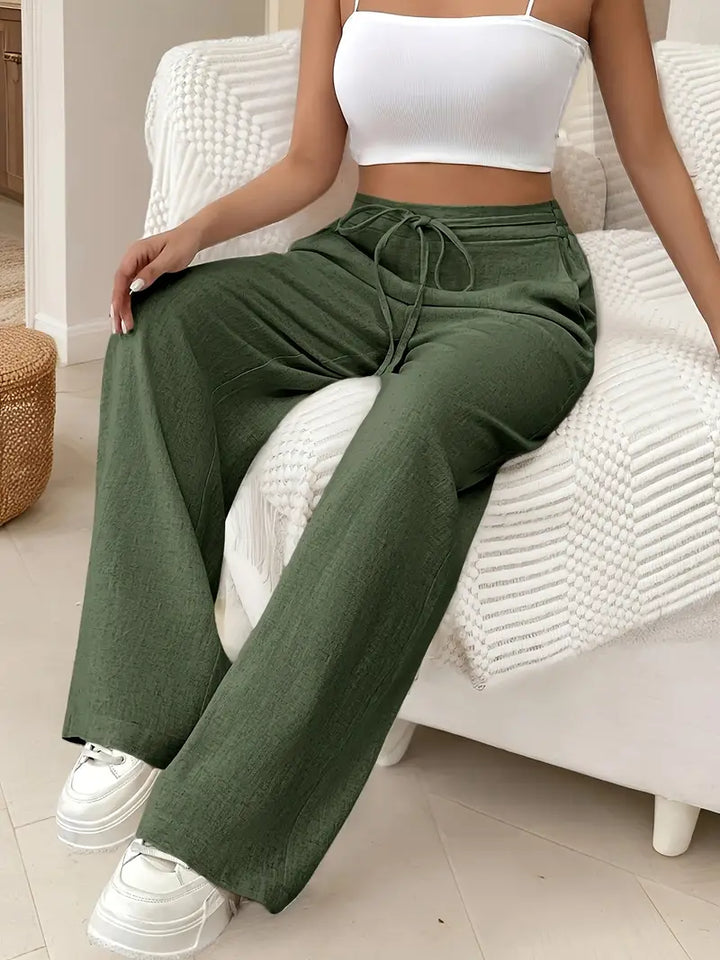 Levoire | Pantalon De Printemps Et D'Été Pour Femmes Vert
