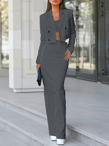 Levoire | Louer | Ensemble De Robe Trois Pièces À Rayures