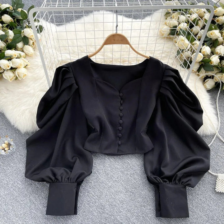 Levoire | Chemise douce française pour femmes Noir Une taille
