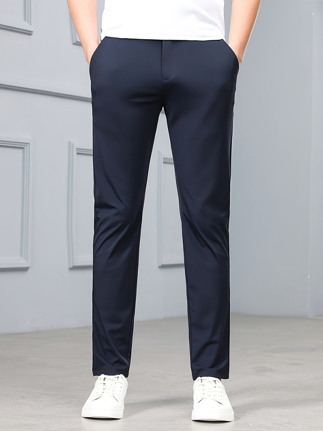 Levoire | Pantalons Confortables Pour Hommes Avec Des Matériaux Extensibles Et Des Poches Bleu