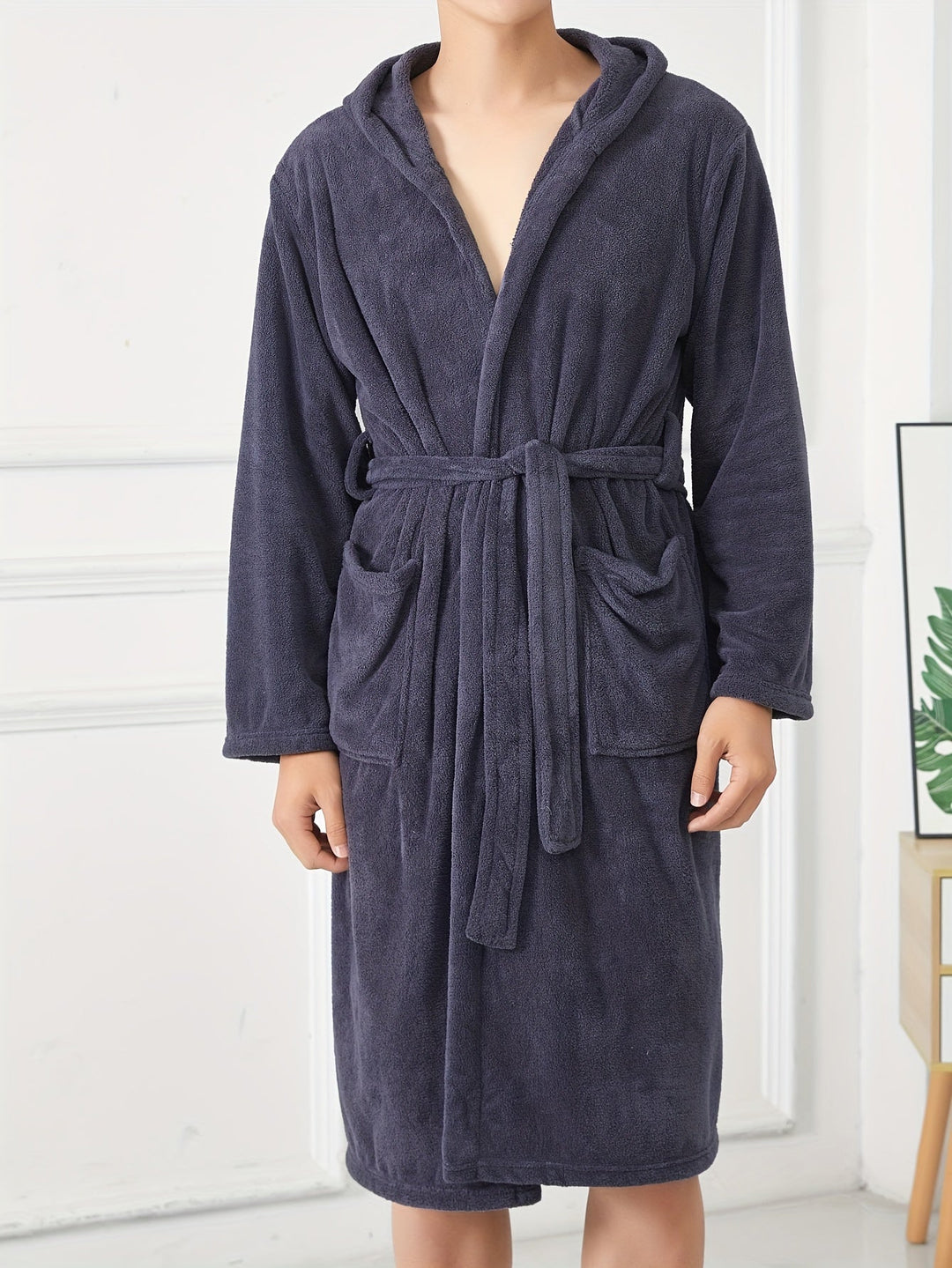 Levoire | Peignoir Pour Homme Chaud Et Doux Dans Une Teinte Unie