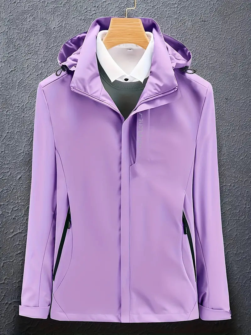 Levoire | Veste À Capuche Imperméable À Manches Longues Lilas