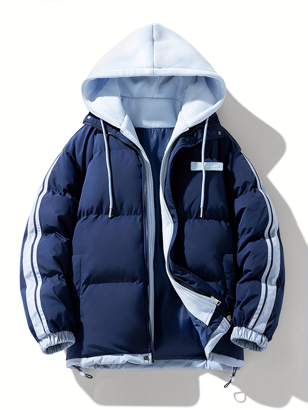 Levoire | Sweat à capuche zippé manches longues avec poches Gris de mer