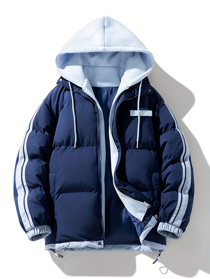 Levoire | Sweat à capuche zippé manches longues avec poches Gris de mer