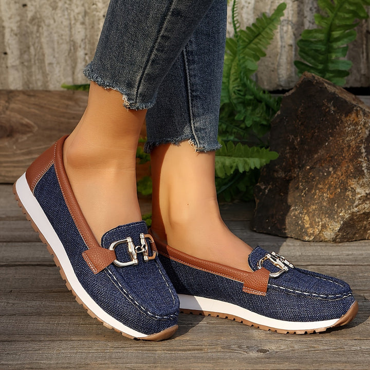 Levoire | Femmes Mocassins Décontractés Avec Bande Métallique