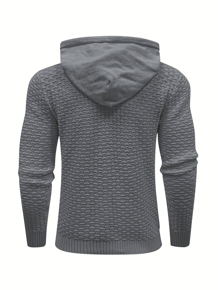 Levoire | Sweat À Capuche Tricoté Chaud Au Style Rétro