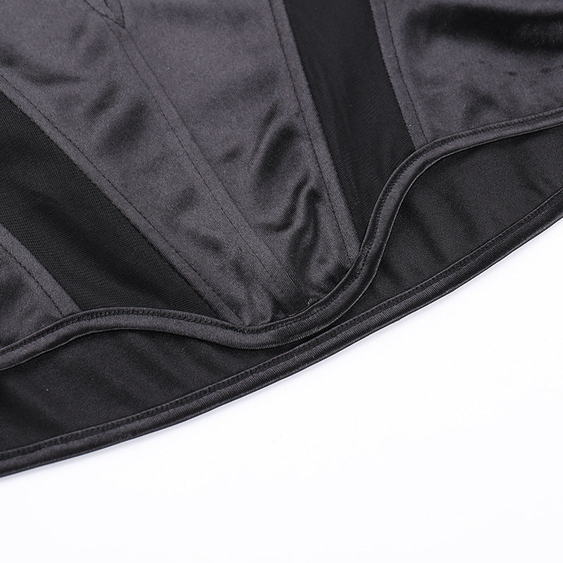 Levoire | Top Corsetto à maille transparente