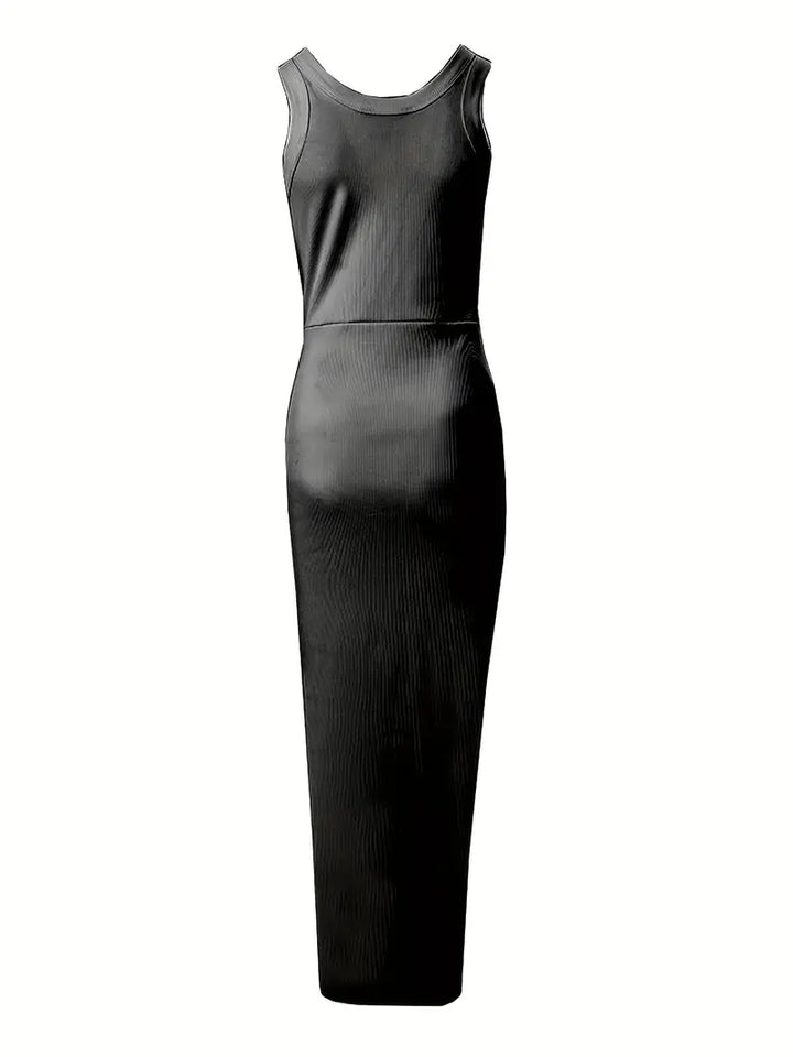 Levoire | Robe À Bretelles Froncée Avec Fente Et Cordon Latéral