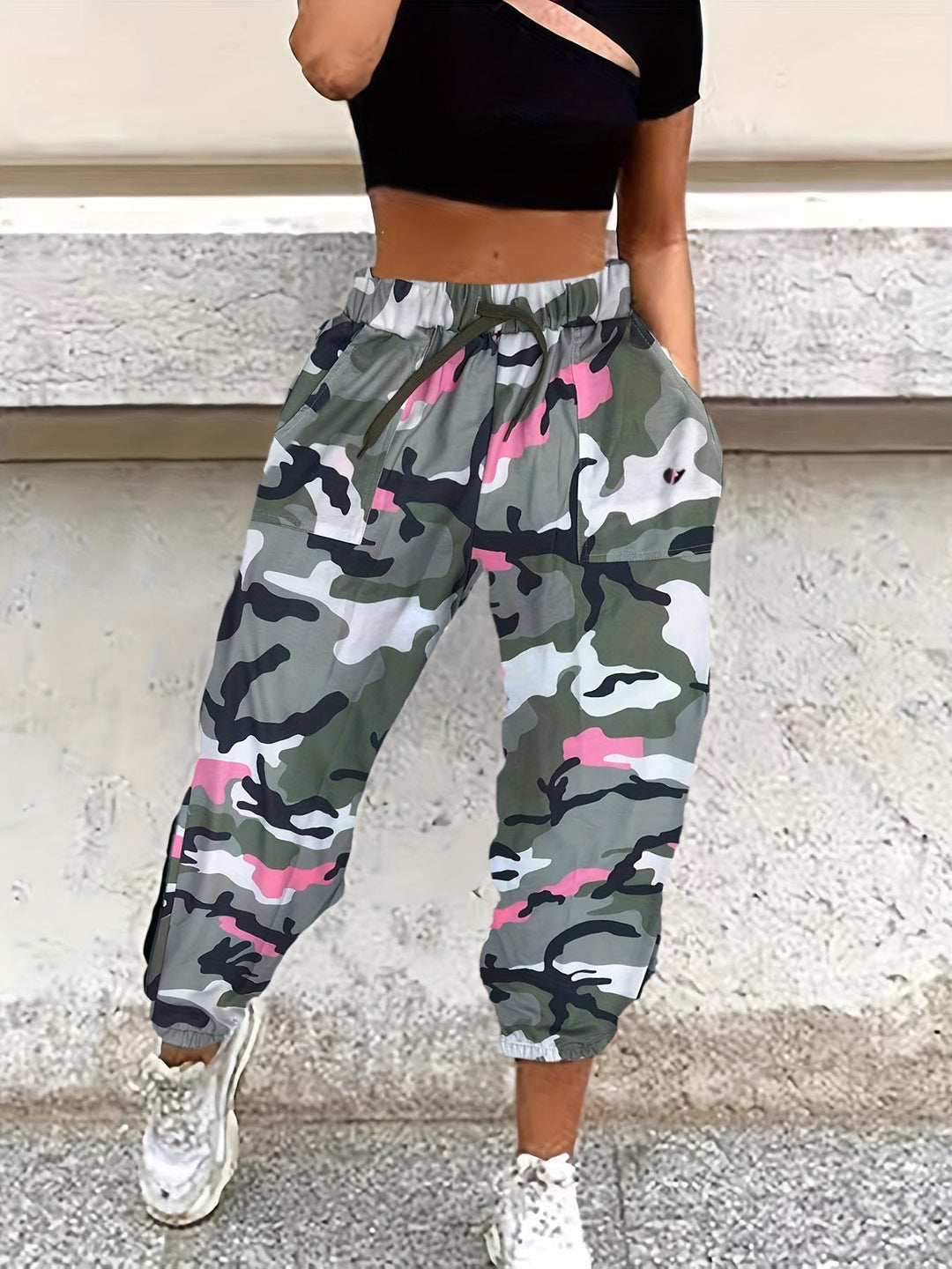 Levoire | Pantalons De Jogging Camo Pour Femmes Avec Poches Couleur de mélange